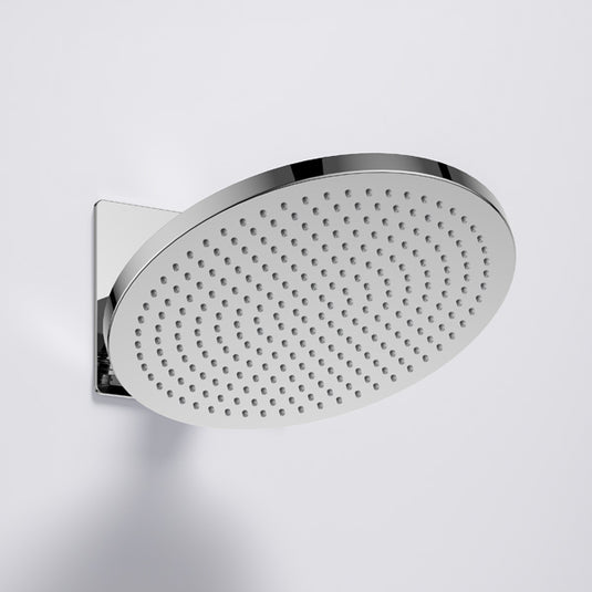 Flova Design 250mm Air-Mix Rainshower With Angle Adjustable Arm Diamond Chrome | KI051 - Envy Bathrooms Ltd