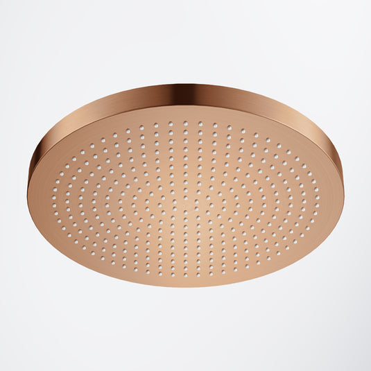 Flova Design DripFree Round Rainshower Brushed Bronze | BRO-KI058 - Envy Bathrooms Ltd
