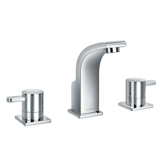 Flova Essence 3 Hole Basin Mixer Tap with Clicker Waste ES3HBAS/BAT - Envy Bathrooms Ltd