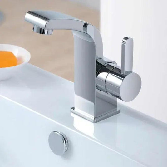 Flova Essence Cloakroom Mono Basin Mixer Tap with Clicker Waste ESSBAS - Envy Bathrooms Ltd