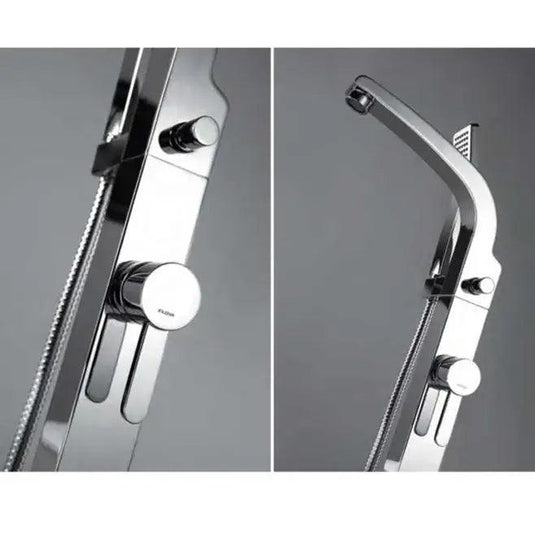 Flova Essence Floorstanding Bath Shower Mixer Tap with Handset ESFMBSM - Envy Bathrooms Ltd