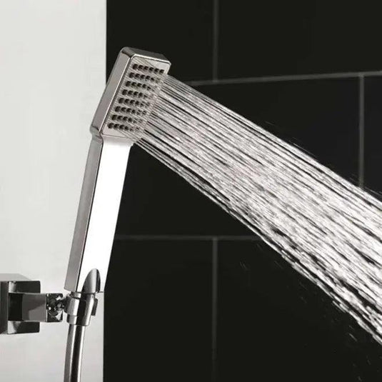 Flova Essence Manual Exposed Shower Column with Overhead Shower & Handset Kit ESMSHVRR - Envy Bathrooms Ltd