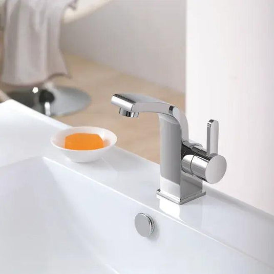 Flova Essence Mono Basin Mixer Tap with Clicker Waste ESBAS - Envy Bathrooms Ltd