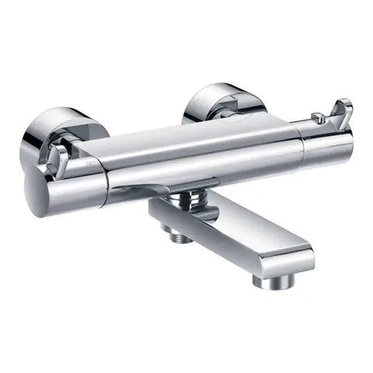 Flova Essence Thermostatic Shower Column & Handset, Overhead Shower & Diverter Bath Spout ESTBSMRR - Envy Bathrooms Ltd