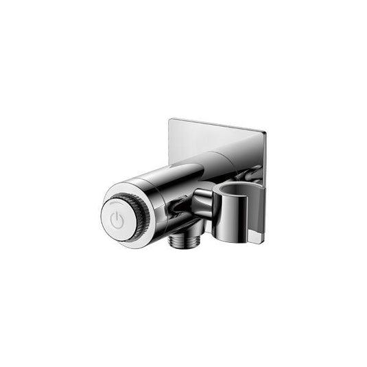 Flova GoClick Handset Holder With Flow Control – Square - KI125GO-V - Envy Bathrooms Ltd