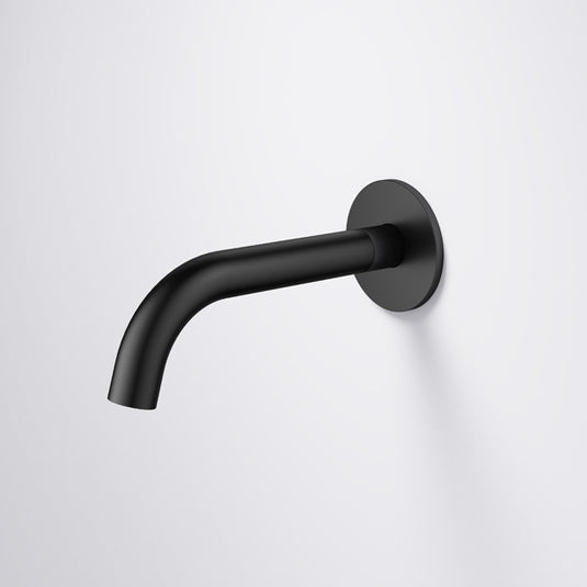 Flova Levo 170mm Wall-Mounted Bath Spout Matt Black | MB-LVSPOUT - Envy Bathrooms Ltd