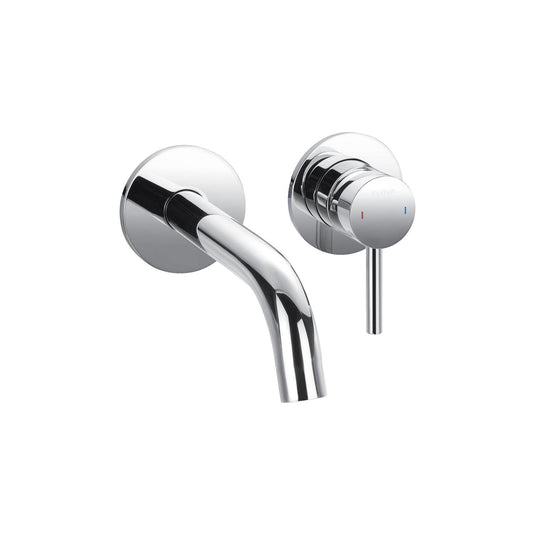 Flova Levo 2-Hole Concealed Basin Mixer Tap Finishing Set – Diamond Chrome - LV2HBAS-TRIM - Envy Bathrooms Ltd