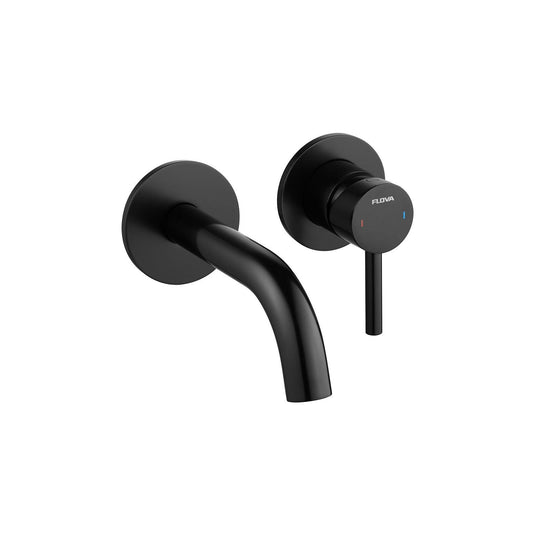 Flova Levo 2-Hole Concealed Basin Mixer Tap Finishing Set – Matt Black - MB-LV2HBAS-TRIM - Envy Bathrooms Ltd