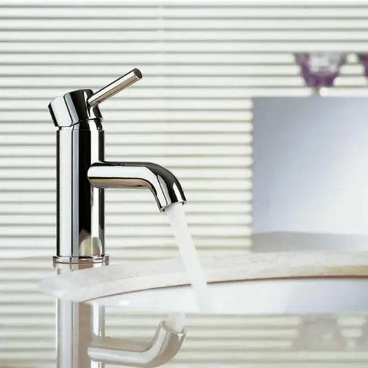 Flova Levo Cloakroom Mono Basin Mixer Tap with Clicker Waste LVMBAS - Envy Bathrooms Ltd