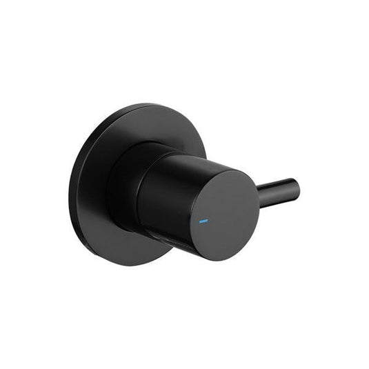 Flova Levo Cold Wall Mounted Shut Off Valve – Matt Black - MB-LVWMCONCW - Envy Bathrooms Ltd