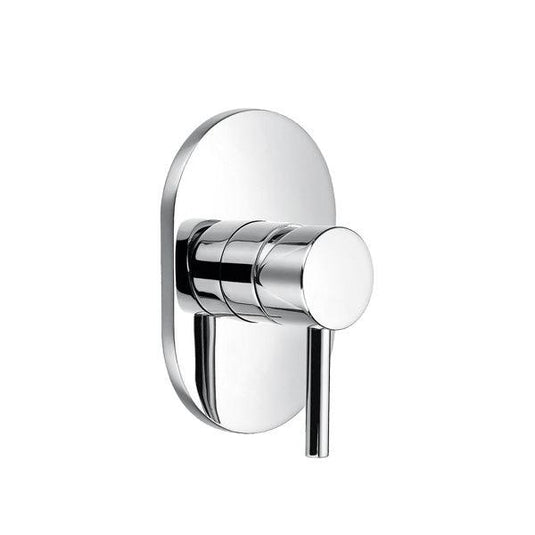 Flova Levo Concealed manual Shower Mixer With Single Outlet (large plate) - LVSHVO - Envy Bathrooms Ltd