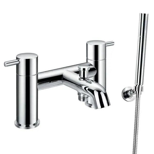 Flova Levo Deck Mounted Bath Shower Mixer Tap with Handset Kit LVBSM - Envy Bathrooms Ltd