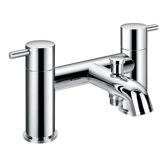 Flova Levo Deck Mounted Bath Shower Mixer Tap with Handset Kit LVBSM - Envy Bathrooms Ltd