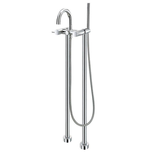 Flova Levo Floor Standing Bath Shower Mixer Tap with Handset Kit LVTBSM - Envy Bathrooms Ltd