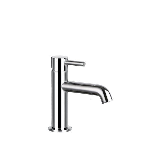 Flova Levo slim 162mm Single Lever Basin Mixer Tap With Slotted Clicker Waste Set - LVBAS-20 - Envy Bathrooms Ltd