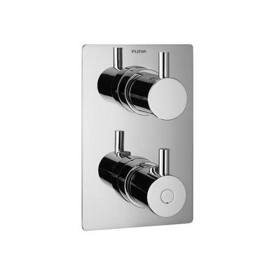 Flova Levo Square SmartBOX Finishing Set – Diamond Chrome - LV-TRIM-SQ - Envy Bathrooms Ltd