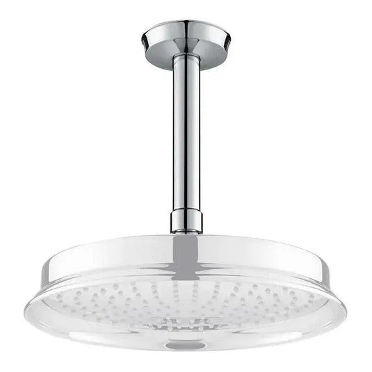 Flova Liberty 120mm Ceiling Mounted Shower Arm - Chrome KI09 - Envy Bathrooms Ltd
