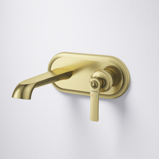 Flova Liberty 2-Hole Concealed Basin Mixer Brushed Brass | LI2HBAS-TRIM-BRB - Envy Bathrooms Ltd