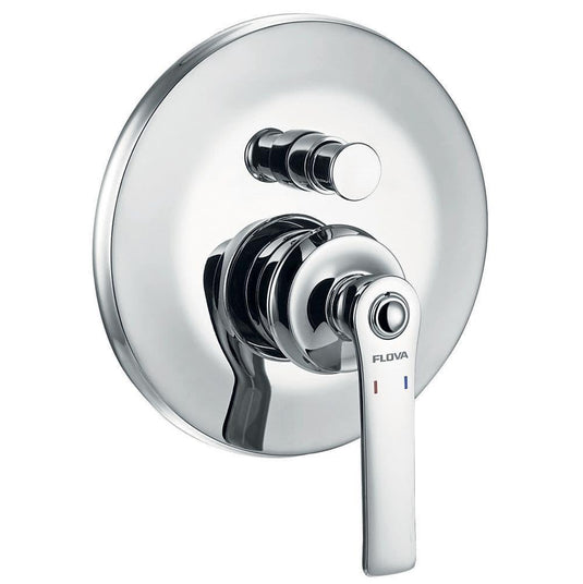 Flova Liberty 2 Outlet Concealed Manual Mixer Valve with Easyfit SmartBOX- Chrome LISHVODIV - Envy Bathrooms Ltd