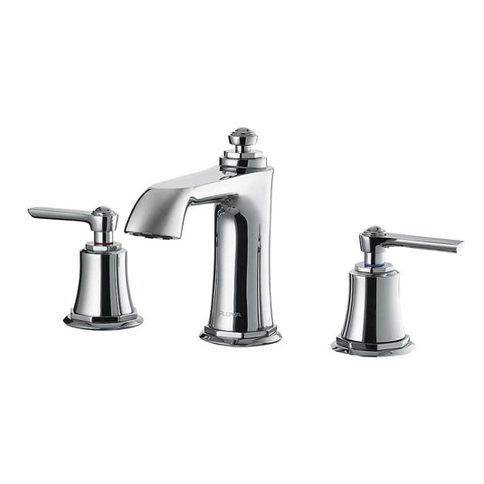 Flova Liberty 3 Hole Basin Mixer Tap with Clicker Waste - Chrome LI3HBAS - Envy Bathrooms Ltd