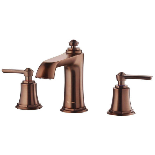 Flova Liberty 3 Hole Basin Mixer Tap with Clicker Waste - Oil Rubbed Bronze LI3HBAS-ORB - Envy Bathrooms Ltd