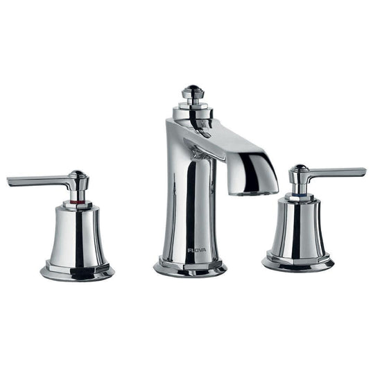 Flova Liberty 3 Hole Deck Mounted Bath Mixer Tap - Chrome LI3HBF - Envy Bathrooms Ltd