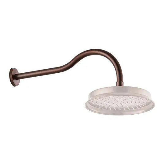 Flova Liberty 400mm Wall Mounted Shower Arm - Oil Rubbed Bronze KILISA-ORB - Envy Bathrooms Ltd