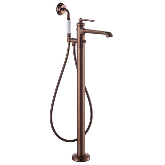 Flova Liberty Floor Standing Bath Shower Mixer Tap with Handset Kit - Oil Rubbed Bronze LIFMBSM-ORB - Envy Bathrooms Ltd