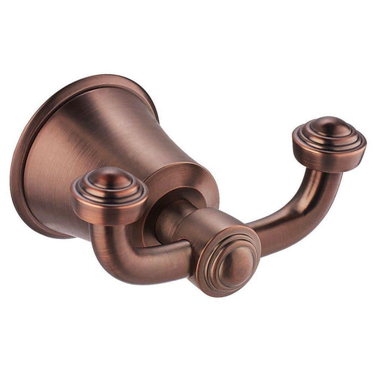 Flova Liberty Oil Rubbed Bronze Double Robe Hook - Envy Bathrooms Ltd