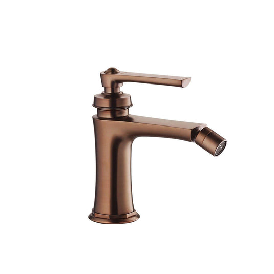 Flova Liberty Single Lever Mono Bidet Mixer Tap with Clicker Waste - Oil Rubbed Bronze LIBID-ORB - Envy Bathrooms Ltd