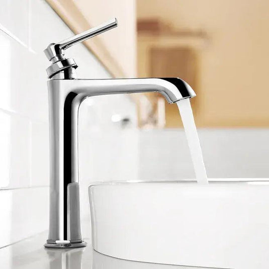 Flova Liberty Tall Mono Basin Mixer Tap with Clicker Waste - Chrome LITBAS - Envy Bathrooms Ltd