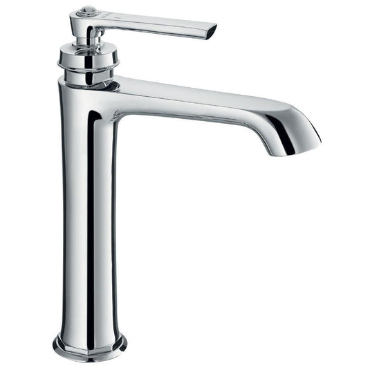 Flova Liberty Tall Mono Basin Mixer Tap with Clicker Waste - Chrome LITBAS - Envy Bathrooms Ltd