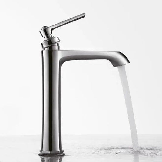 Flova Liberty Tall Mono Basin Mixer Tap with Clicker Waste - Chrome LITBAS - Envy Bathrooms Ltd