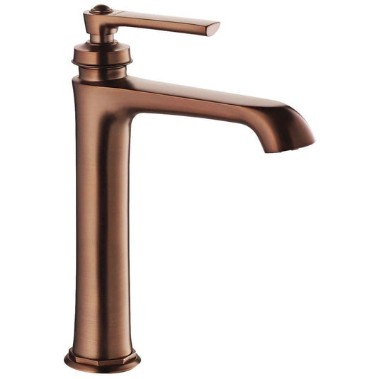Flova Liberty Tall Mono Basin Mixer Tap with Clicker Waste - Oil Rubbed Bronze LITBAS-ORB - Envy Bathrooms Ltd