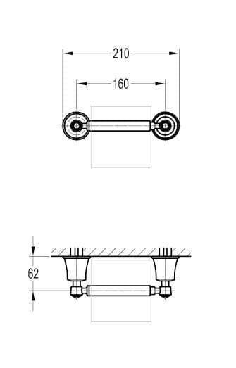 Flova Liberty Toilet Roll Holder - Chrome - Envy Bathrooms Ltd