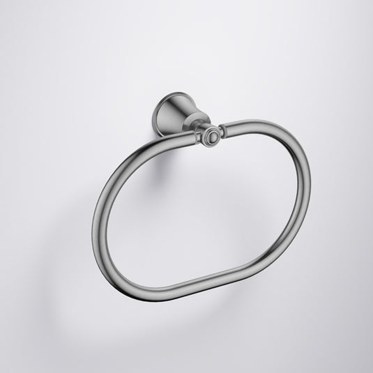 Flova Liberty Towel Ring Brushed Nickel | LI8985-BN - Envy Bathrooms Ltd