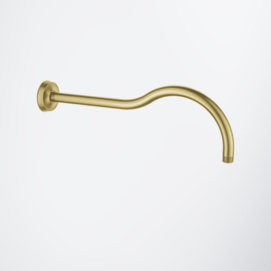 Flova Liberty Wall-Mounted Shower Arm Brushed Brass | KILISA-BRB - Envy Bathrooms Ltd