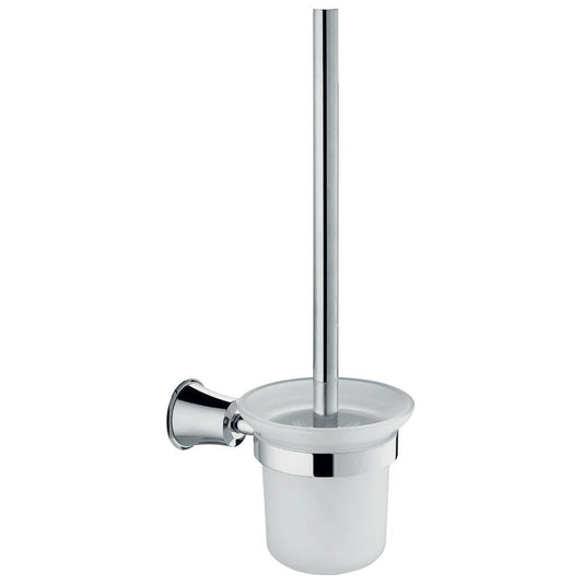 Flova Liberty Wall Mounted Toilet Brush & Holder - Chrome - Envy Bathrooms Ltd