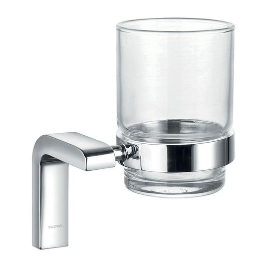 Flova Lynn Single Tumbler & Holder with Glass - Envy Bathrooms Ltd