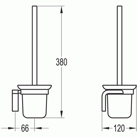 Flova Lynn Toilet Brush & Holder - Envy Bathrooms Ltd