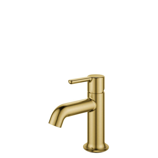 Flova Moonlight 145mm Single Lever Basin Mixer Tap – Brushed Brass - BRB-MLSBAS - Envy Bathrooms Ltd