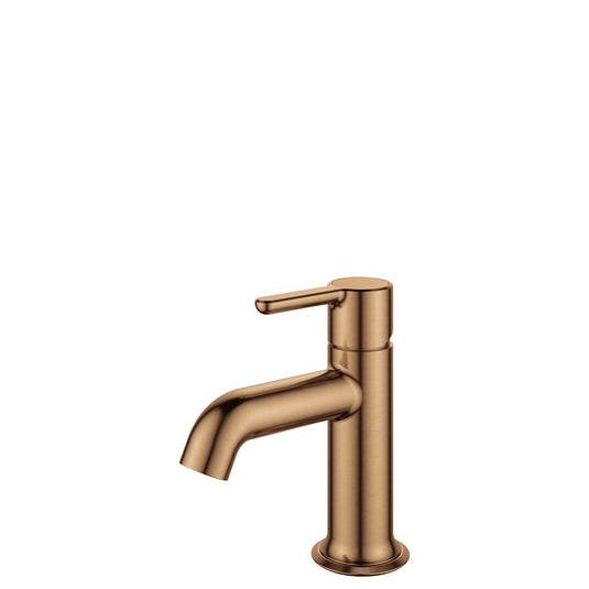Flova Moonlight 145mm Single Lever Basin Mixer Tap – Brushed Bronze - BRO-MLSBAS - Envy Bathrooms Ltd