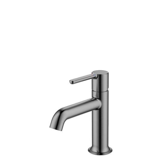 Flova Moonlight 170mm Single Lever Basin Mixer Tap – Gun Metal - GM-MLBAS - Envy Bathrooms Ltd