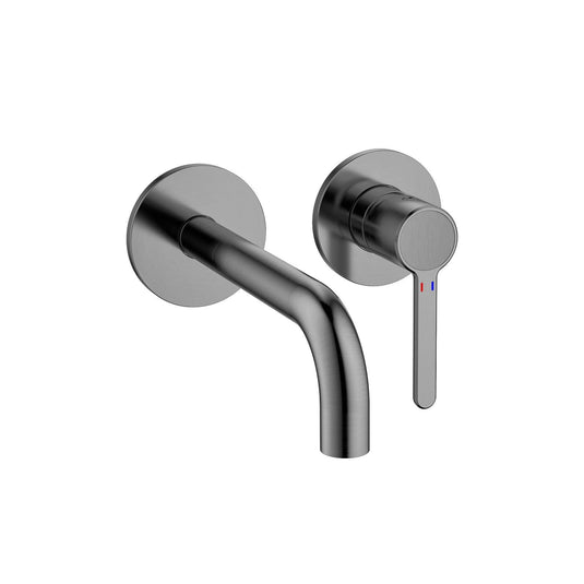 Flova Moonlight 2-Hole Concealed Basin Mixer Tap Finishing Set – Gun Metal - GM-ML2HBAS-TRIM - Envy Bathrooms Ltd