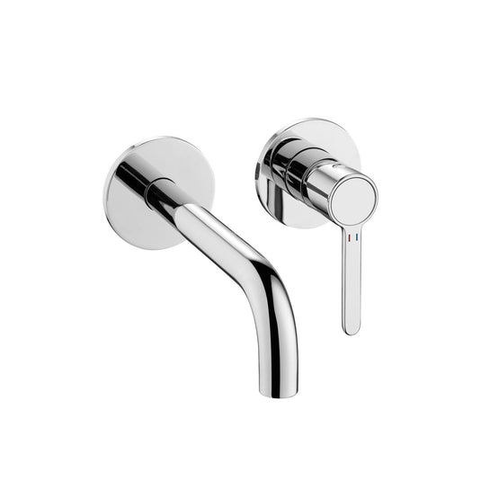 Flova Moonlight 2-Hole Concealed Basin Mixer Tap Finishing Set – Diamond Chrome - ML2HBAS-TRIM - Envy Bathrooms Ltd