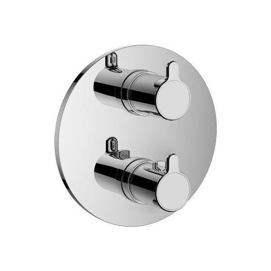 Flova Moonlight Round SmartBOX Finishing Set – Diamond Chrome - ML-TRIM/RO - Envy Bathrooms Ltd