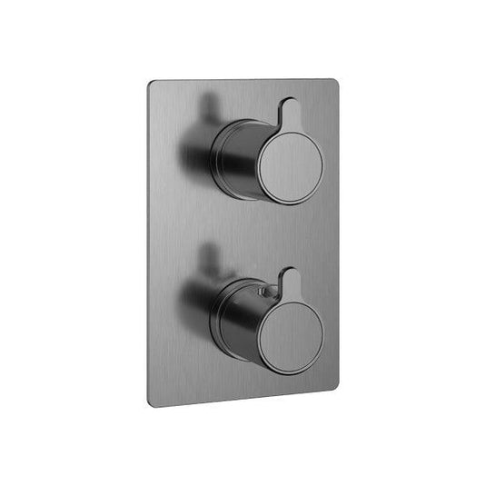Flova Moonlight Square SmartBOX Finishing Set – Gun Metal - GM-ML-TRIM/SQ - Envy Bathrooms Ltd