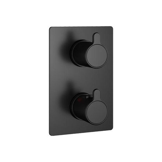 Flova Moonlight Square SmartBOX Finishing Set – Matt Black - MB-ML-TRIM/SQ - Envy Bathrooms Ltd