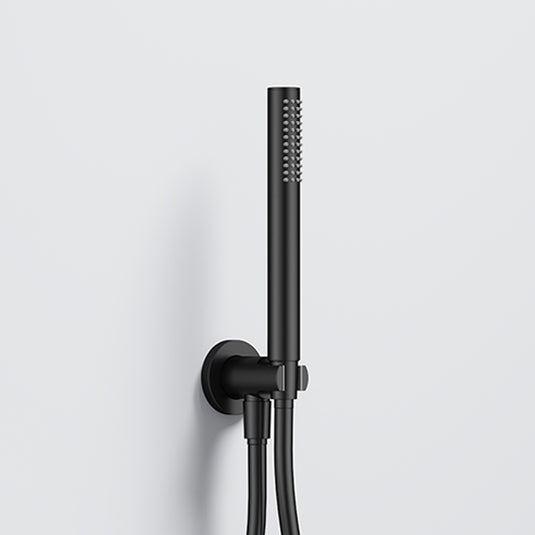 Flova Round Pencil Handshower Kit Matt Black | MB-ANHSS-26 - Envy Bathrooms Ltd