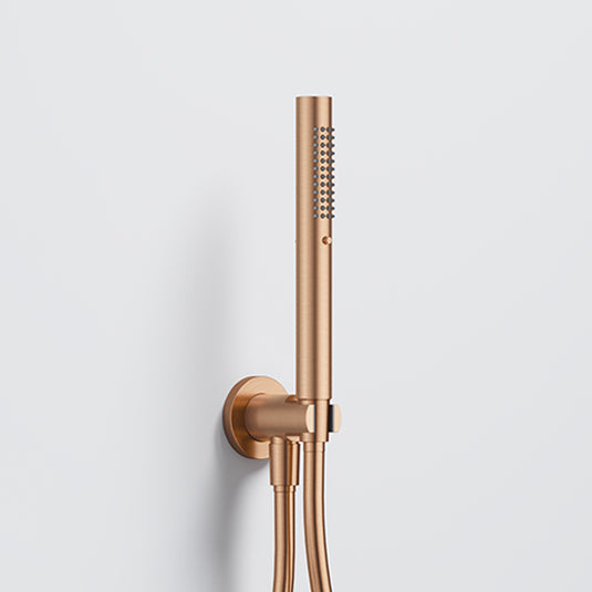 Flova Round Pencil Handshower Kit with Smooth Hose Brushed Bronze | BRO-ANHSS-26 - Envy Bathrooms Ltd
